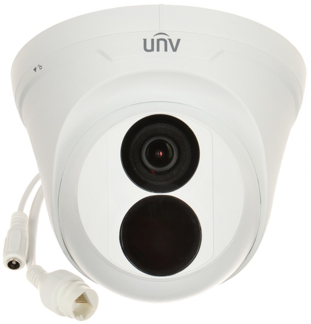 CAMARA IP UNIVIEW IPC3612LB-SF28-A | 2Mpx | Domo | 2.8mm | Metal + Plastico | Exterior | 30mtrs IR | h265+ | POE