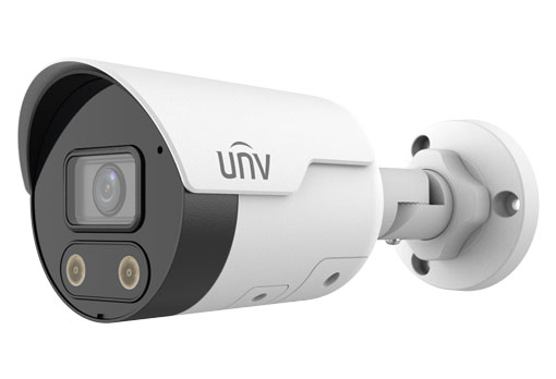 CAMARA IP UNIVIEW IPC2128SB-ADF28KMC-I0 | 8Mpx | Bullet | 2.8mm | MicroSD | Microfono y Parlante | Deteccion Activa | Metal | Exterior | 30mtrs IR | h265+ | POE