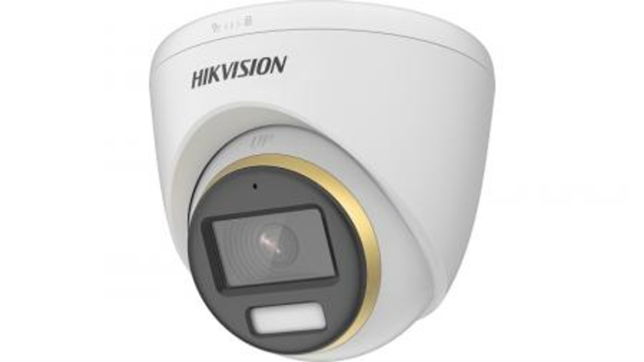 CAMARA HIKVISION DS-2CE72DF3T-FS  | 2Mpx | Colorvu | Microfono | Domo | 2.8mm | Metal+Plastico | IR 40 MTRS | Full Color