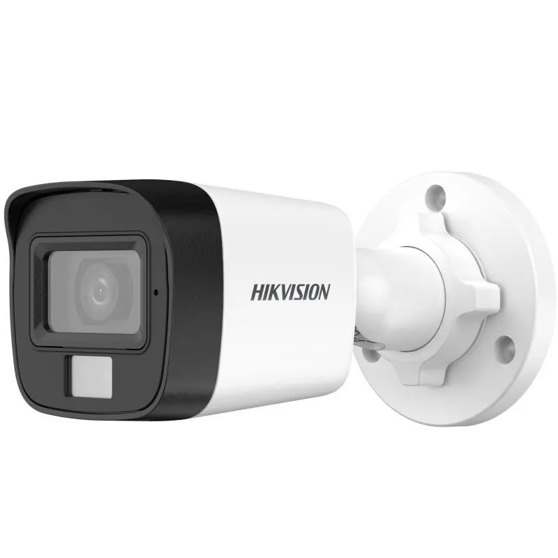 CAMARA HIKVISION DS-2CE16K0T-LPFS | 2.8mm | 5Mpx | Microfono | Luz hibrida | Bullet | Plastica