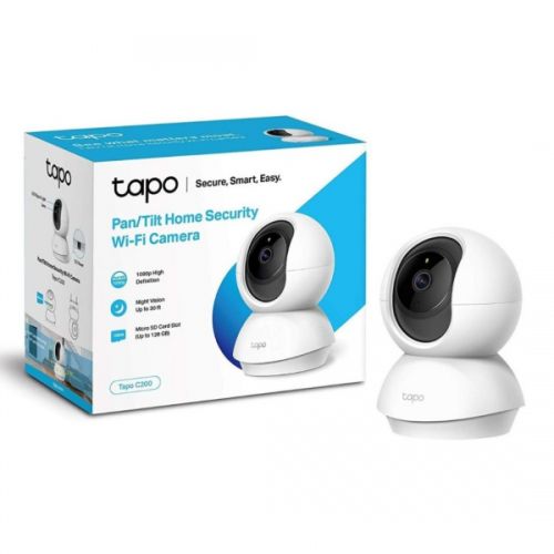 CAMARA IP WIFI TP-LINK TAPO C200 | DOMO PTZ INTERIOR | 2Mpx | MICRO SD | ALARMA IR SONIDO | AUDIO DOBLE VIA