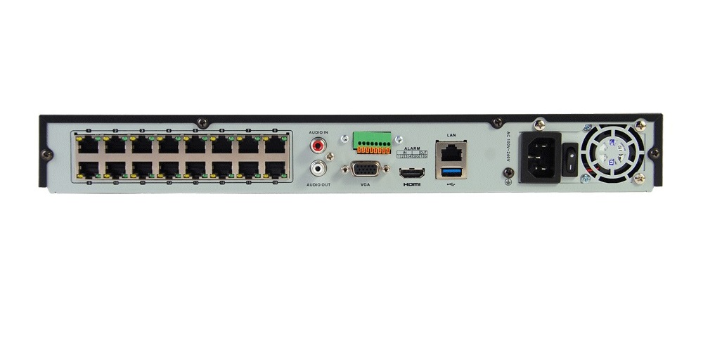 NVR 16CH HIKVISION DS-7616NI-I2 | 32Mpx | 2 x SATA RAID | H.265+ | Dual Display 4K | 2 HDMI + 1 VGA | SMART special function cameras, including thermal camera/fisheye/people counting/heatmap/ANPR (automatic number plate recognition · Imagen 2