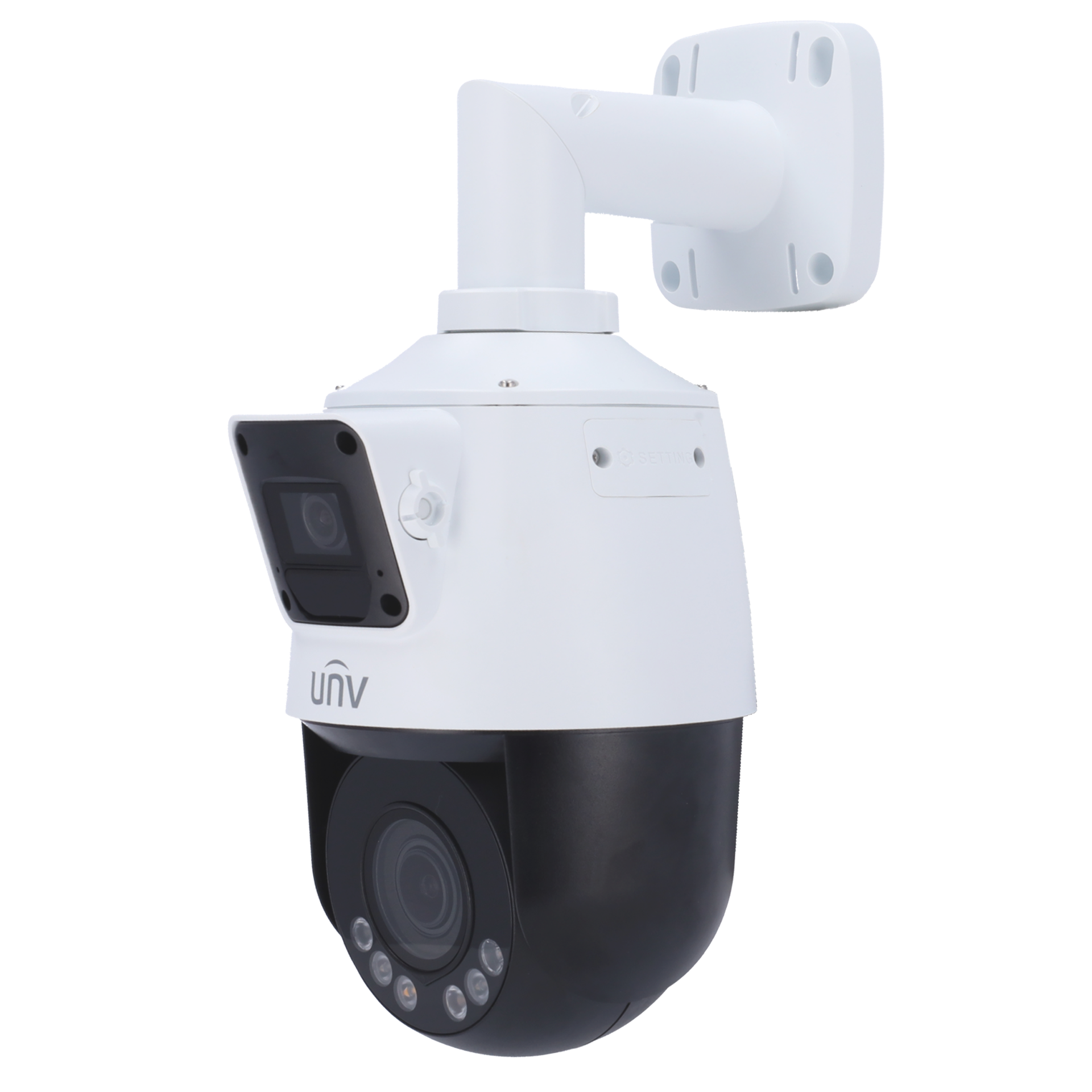 CAMARA IP UNIVIEW IPC9312LFW-AF28-2X4 | Doble camara 2Mpx | LightHunter | Deteccion Activa | PTZ | Zoom 4x | MicroSD | Microfono y Parlante | Exterior | h265+ | POE · Imagen 2