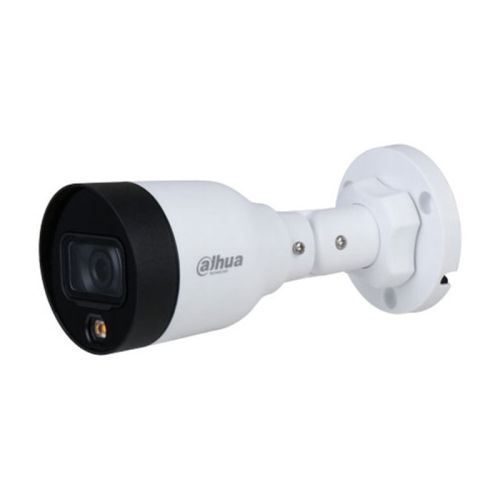 CAMARA IP DAHUA DH-IPC-HFW1239S1P-LED-0280B-S4 - Full Color - 2Mpx - Bullet - 2.8mm - Metalica Base Plastica - Exterior - POE - H.265 - 30mtrs IR
