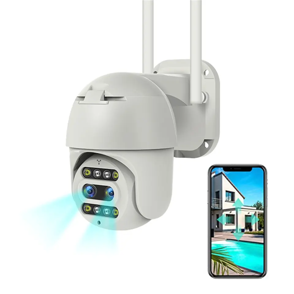 CAMARA IP DOMO PTZ PT600 WIFI - 2MPX - ZOOM 10x Hibrido - - Audio Dos Vias - MOTORIZADA - MICRO SD - IR 15 MTRS - ONVIF - EXTERIOR - SIN FUENTE - SEGUIMIENTO - H.265 - Audio Dos Vias