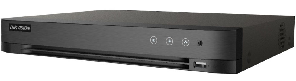 DVR 16CH HIKVISION IDS-7216HQHI-M2/FA - 2x SATA - AcuSense - deteccion Facial - H.265 pro+ - hasta 24 Camaras IP Audio por Coaxil