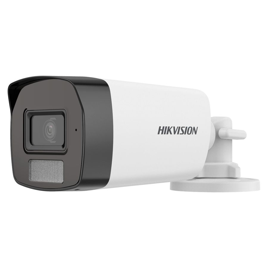 CAMARA HIKVISION DS-2CE17K0T-LFS | Colorvu Luz hibrida | Microfono | Bullet | 2.8mm | IR 20 MTRS | Full Color