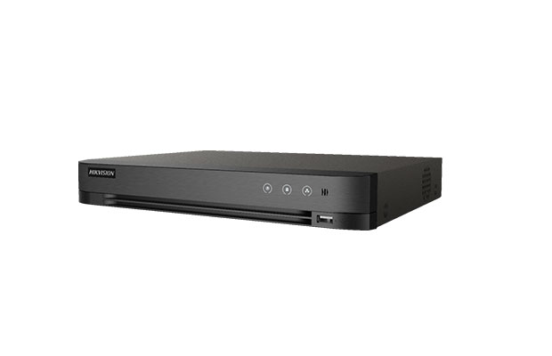 DVR 16CH HIKVISION IDS-7216HQHI-M2/S - 2SATA - AcuSense - Facial - H.265 pro+ - hasta 24 Camaras IP Audio por Coaxil