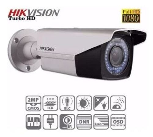 CAMARA HIKVISION DS-2CE16D0T-VFIR3F | 2Mpx | BULLET | Varifocal 2.8-12mm | Metalica | IR 40 MTRS
