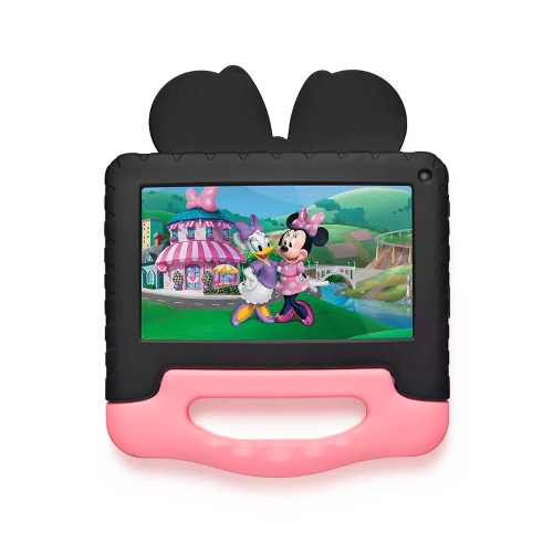 TABLET MULTILASER DISNEY MINNIE 64GB | 2GB | WI-FI BLACK PINK 2MP (NB628) 7 PULGADAS	