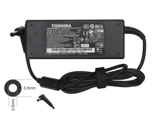 CARGADOR OUTLET NOTEBOOK TOSHIBA 5.5x2.5mm 90W 19V 4.74A