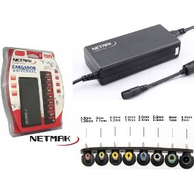 CARGADOR NOTEBOOK NETMAK AUTOMATICO NM-1284 65W UNIVERSAL