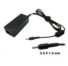 CARGADOR NETBOOK SAMSUNG 3.0X1.0 40W

AC 100-240V~50/60HZ 1.2Az
Voltage: 19V
Current: 2.1A
Power: 40W
Weight( Adapter only ) :127g
Adapter Plug Size: 3.0x1.0mm
Dimension( Main Body ) :86.40 x 36.40 x 26.20mm
Original
