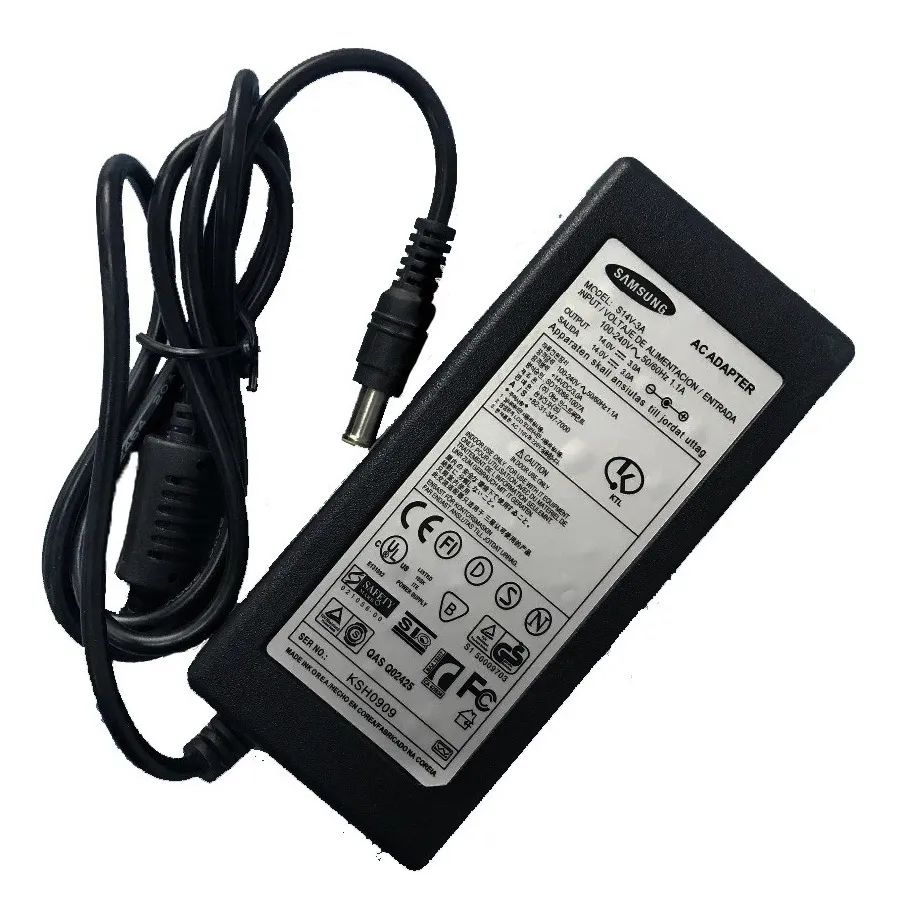 CARGADOR NOTEBOOK SAMSUNG 14V 3A 6.5X4.4MM 42W