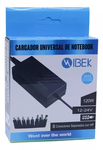 CARGADOR NOTEBOOK UNIVERSAL 120W IBEK MODELO CA-NT1001