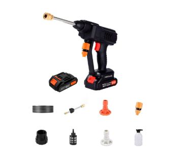 HIDROLAVADORA PORTATIL NETMAK NM-HIDRO -2 BATERIAS 21V POTENCIA 300W | Manguera de 5 metros 