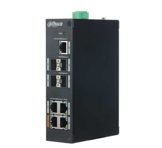 SWITCH DAHUA DH-PFS3409-4GT-96-V2 9 PUERTOS | 4 PUERTOS POE  IDUSTRIAL RIEL DIN