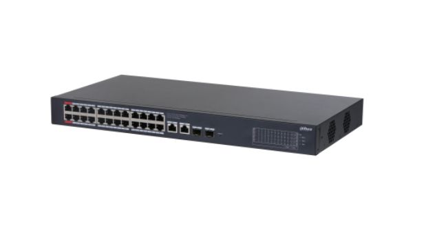 SWITCH DAHUA DH-CS4228-24GT-375 |26 Puertos Giga (24 Puertos POE) + 2 Puertos SFP