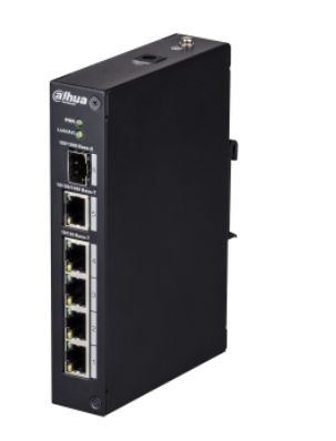 SWITCH DAHUA DH-PFS3106-4T | 4 Puertos | Riel DIN Industrial