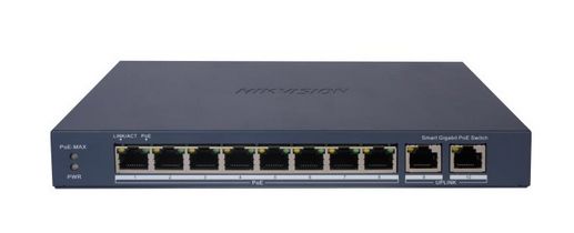 SWITCH HIKVISION DS-3E1510P-EI | 8 PUERTOS GIGABIT POE V2