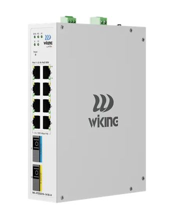 SWITCH WI-TEK WK-PCES310-1A1B-H POE FIBRA WIKINE RIEL DIN INDUSTRIAL  con SFP incorporado