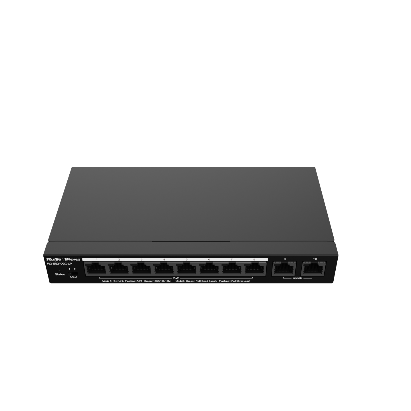 SWITCH RUIJIE REYEE RG-ES210GC-LP GIGABIT 10 PUERTOS | 8 POE · Imagen 2
