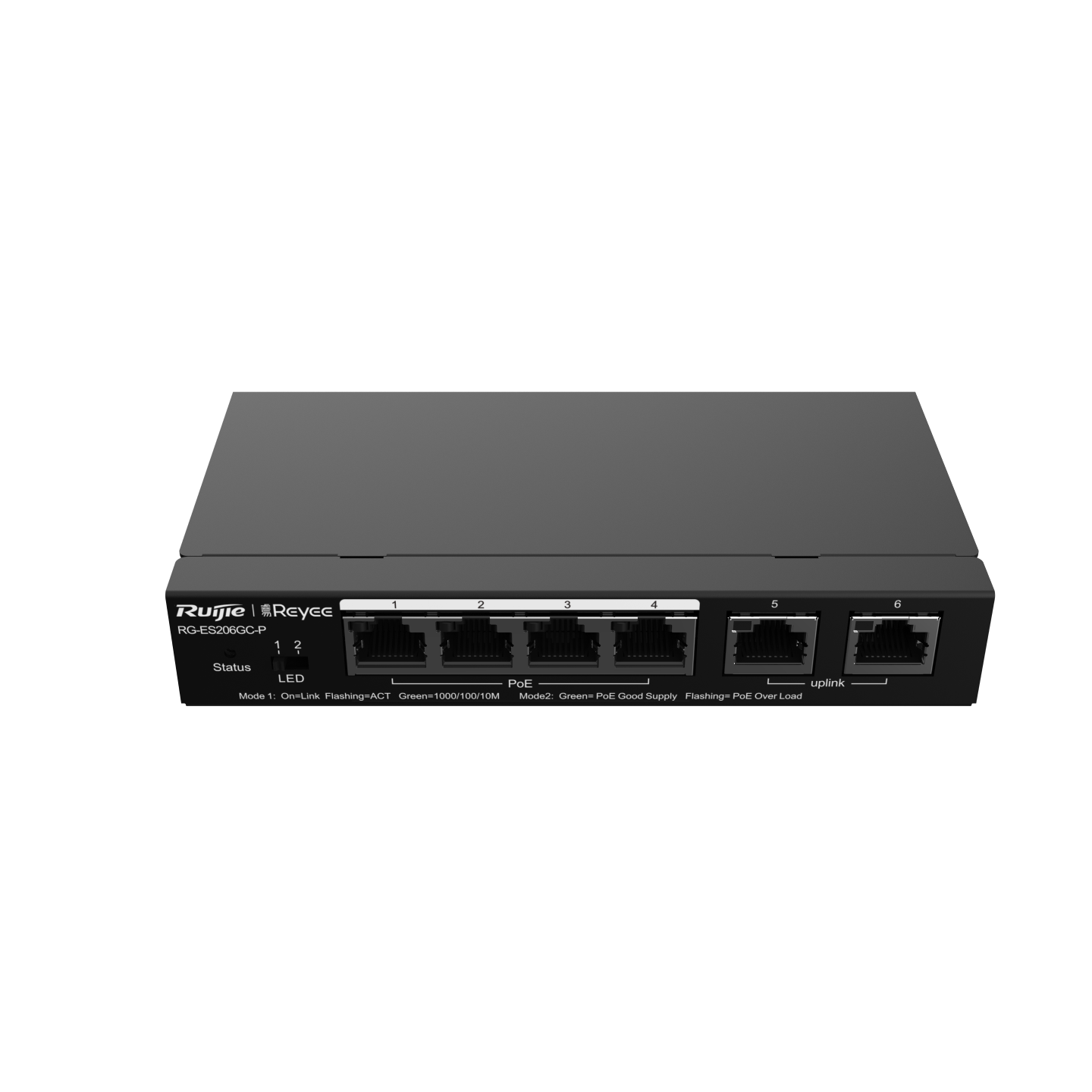 SWITCH RUIJIE REYEE RG-ES206GC-P GIGABIT 6 PUERTOS | 4 POE · Imagen 2