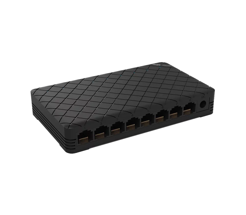 SWITCH RUIJIE REYEE RG-ES08 | 8 Puertos | 10/100 Mbps | Carcasa de plástico