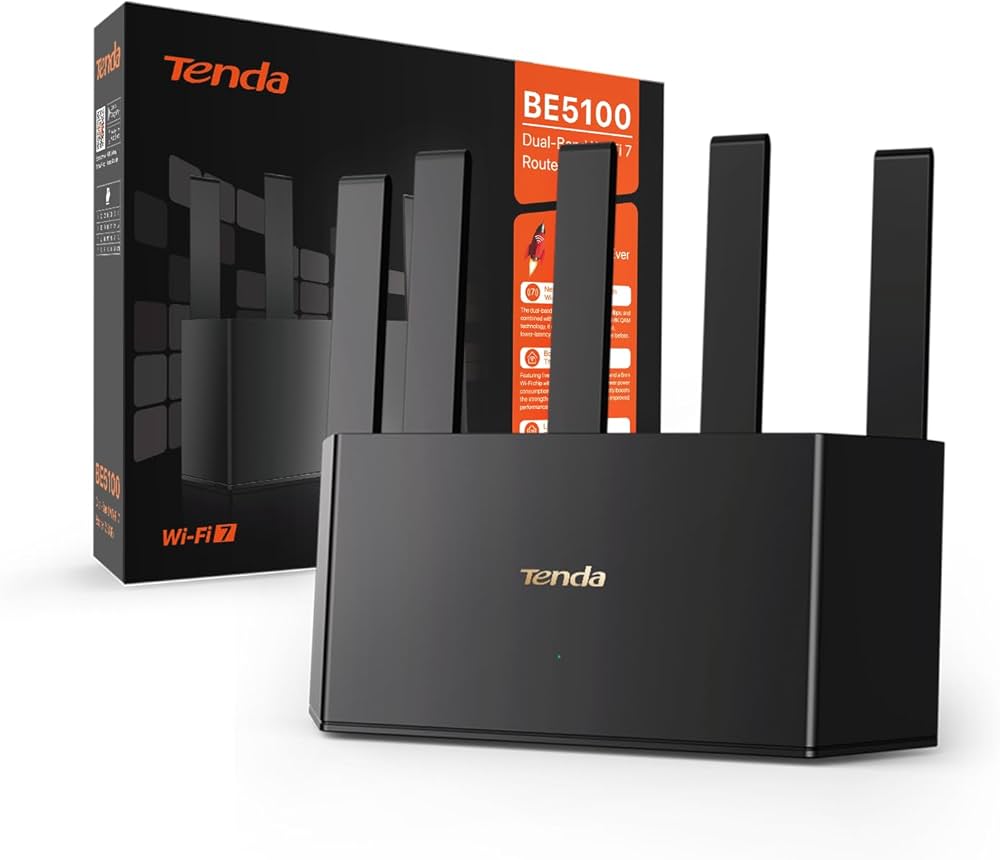 ROUTER WIFI TENDA TE6L PRO BE5100 DUAL BAND WIFI 7 | Dual-Core 1GHz CPU | RAM 512MB | MU-MIMO | GIGABIT