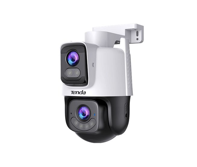 CAMARA IP WIFI TENDA CH9-WCA 6MP DOBLE LENTE 3MP+3MP | WIFI 6 | FULL COLOR | PTZ | AUDIO BIDIRECCIONAL | ALARMA LUZ Y SONIDO | DETECCION HUMANOS | MICRO SD | ONVIFF | PUERTO RJ45