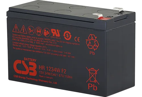 BATERIA CSB 12V 9A 34W HR1234WF UPS ALARMAS