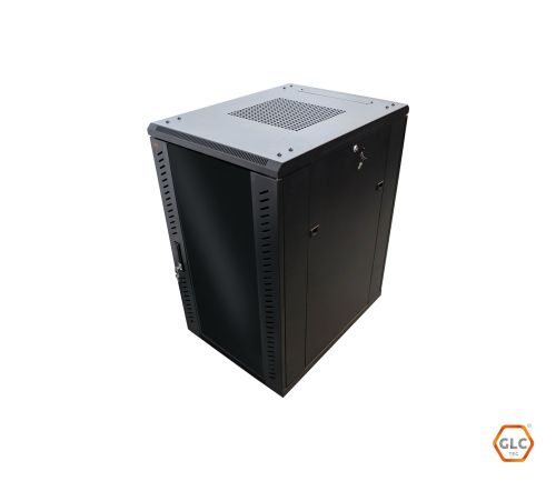RACK GLC 20 Unidades 19 600 mm Puerta CRISTAL DESARMADO GLC-RACKP-20U-600