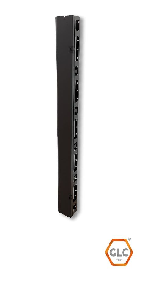 ORGANIZADOR VERTICAL DE CABLE LATERAL GLC-ORGCR-005 CON TAPA 45 UNIDADES 1.8 MTS	