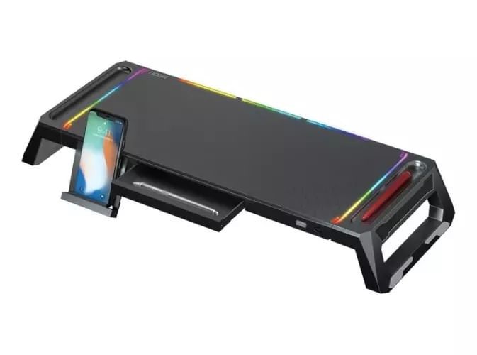 BASE PARA MONITOR NOGA NG-ZA5 RGB SOPORTE PARA CELULAR	