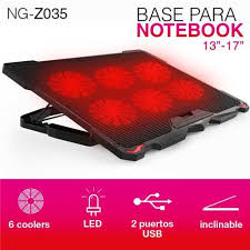 BASE PARA NOTEBOOK NOGA NG-Z035 6 COOLERS