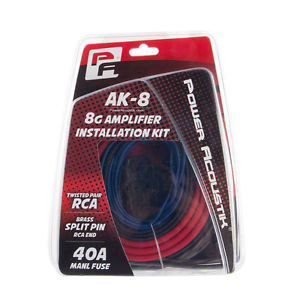 KIT CABLE POWERACOUSTIK AK-8 8 GAUGE
