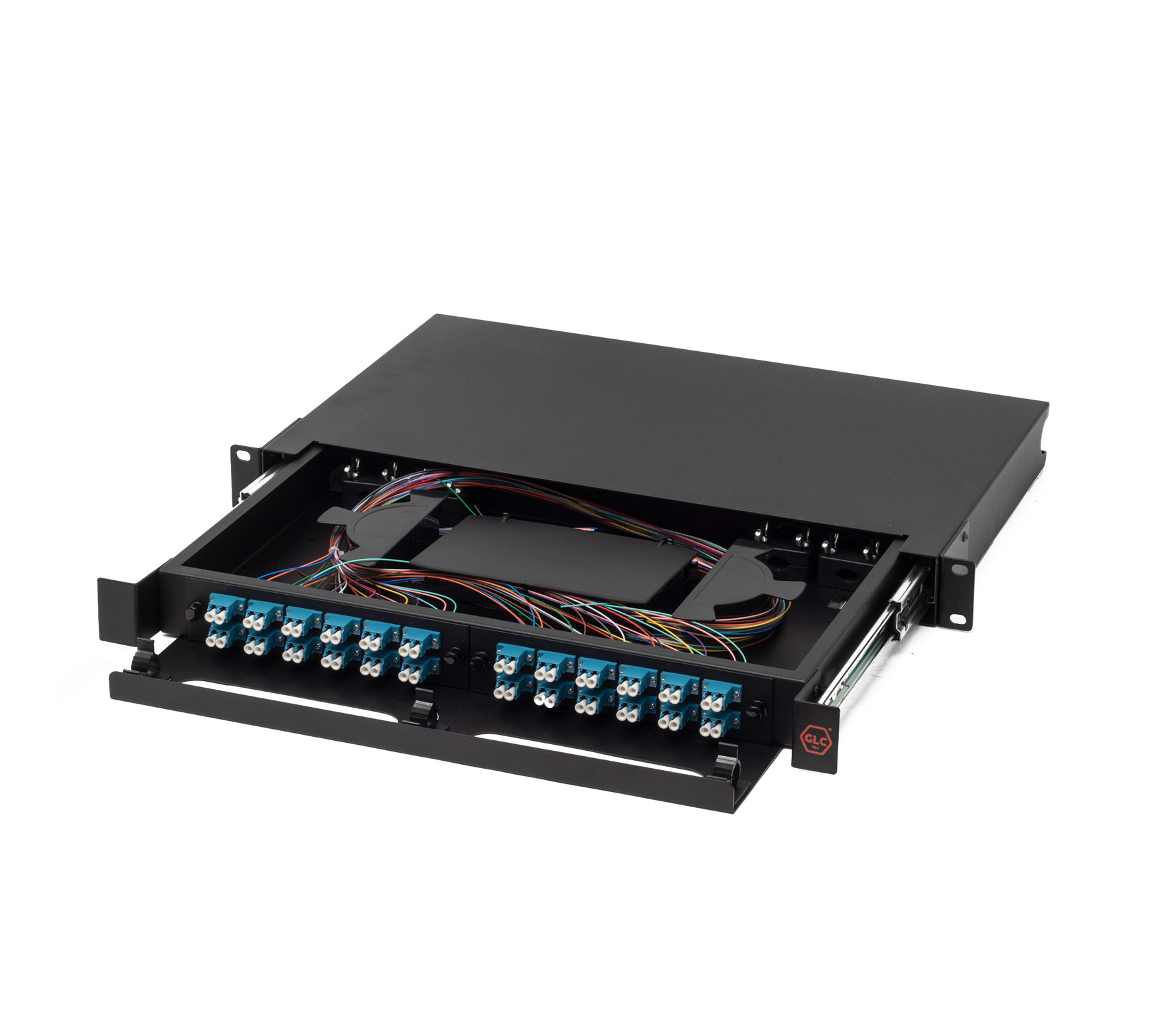 BANDEJA ODF GLC-BANFO-LCPC-001 RACK FO CON ADAPTADOR LC/PC Y 48 Pigtail LCPC FIBRA OPTICA · Imagen 2