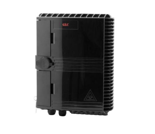 CAJA NAP EXTERIOR FTTH 2X16 GLC-FDB-001-02 COMPLETA ( 1 splitter 1x8 conect. SC/APC + 16 adapt. SC/APC) NEGRA FIBRA OPTICA ODF