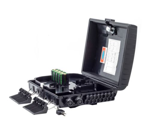CAJA NAP EXTERIOR FTTH 2X16 CON AGARRE GLC-FDB-001-04 sin Splitter o Acopladores NEGRA FIBRA OPTICA ODF · Imagen 3