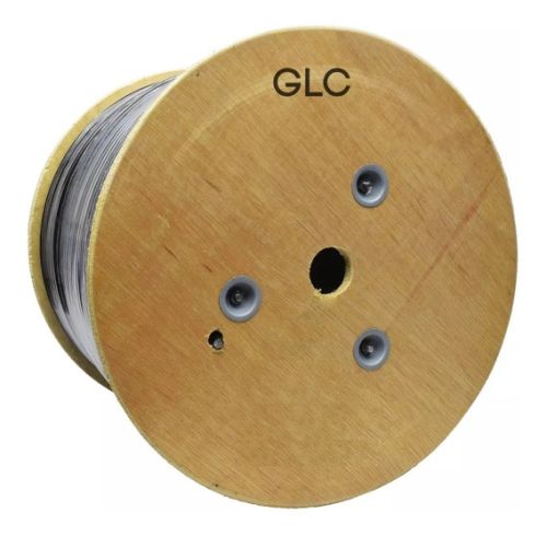 BOBINA CABLE DROP GLC-DROP-2-FLAT-AC | FLAT | 2 CORES |  PORTANTE ACERO | 1000MTS | FIBRA OPTICA | SM MonoModo