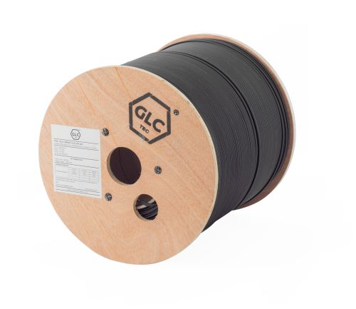 BOBINA DROP GLC-DROP-2-FLAT-DIE | FLAT | 2 CORE |  PORTANTE KEVLAR DIELECTRICO| 1000MTS | FIBRA OPTICA | SM MonoModo