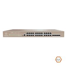 SWITCH GLC-G6328P-24-410W 24P POE | ADMINISTRABLE CAPA 3 GLCFI | PRESUPUESTO POE 370W | 24 PUERTOS 10/100/1000 + 4 SFP 