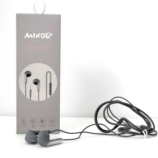 AURICULAR MANOS LIBRES MIXOR SERENIDAD GRIS
