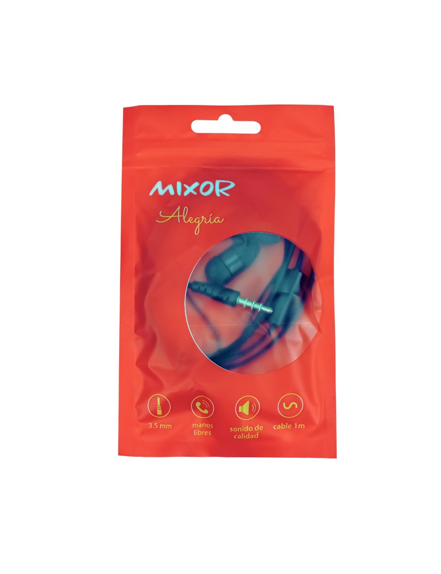 AURICULAR MANOS LIBRE MIXOR ALEGRIA NEGRO MOD28