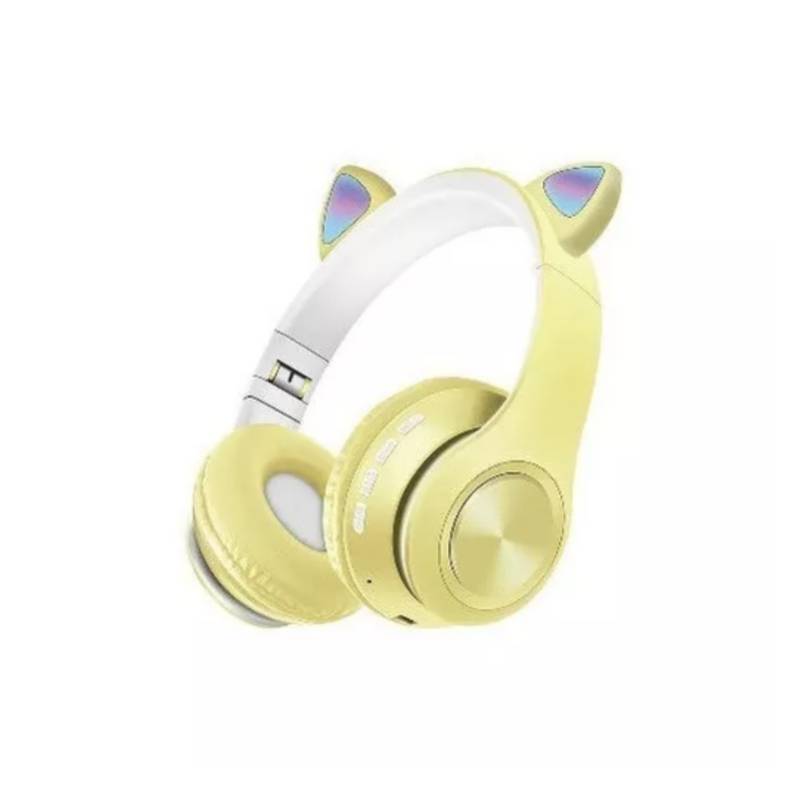 AURICULAR BLUETOOTH MIXOR P68M CAT EAR AMARILLO