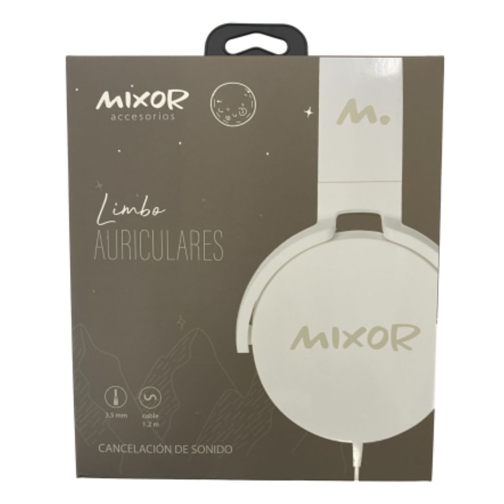 AURICULAR MIXOR MOD75 LIMBO VINCHA 3.5MM BLANCO