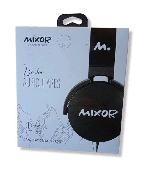 AURICULAR MIXOR MOD75 LIMBO VINCHA 3.5MM NEGRO