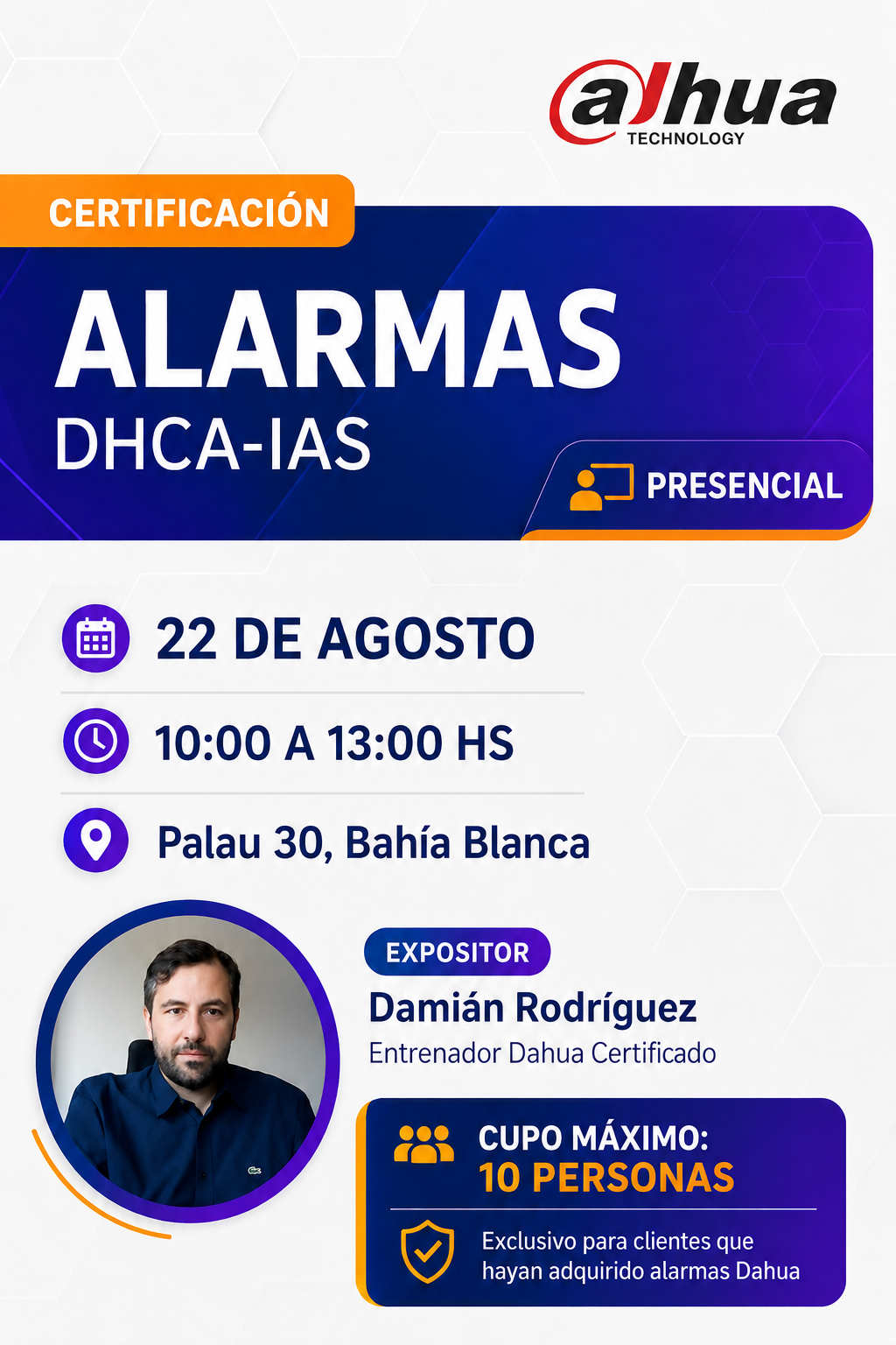 Certificacion Alarmas Dahua