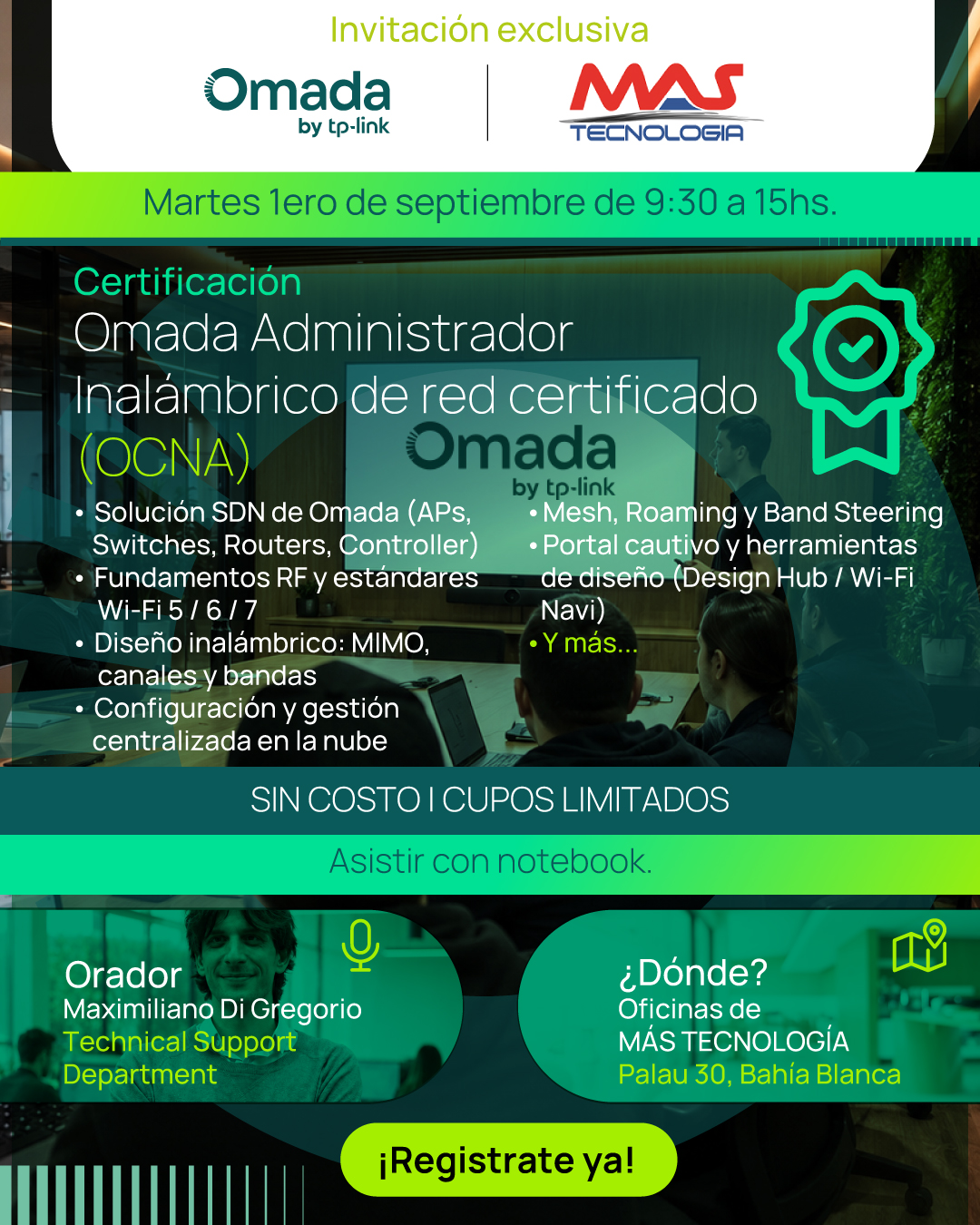 Certificado de Administrador de Red Omada Wireless